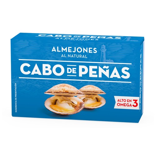 CABO DE PEÑAS Almejones al natural 63 g.