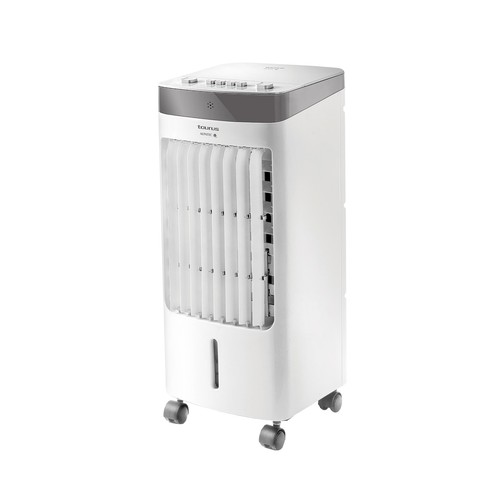Climatizador portátil TAURUS R403, ventilador y humidificador, 65W, 3 velocidades, depósito 3,5L.