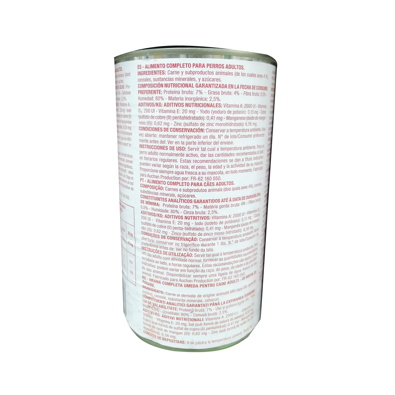 PRODUCTO ECONÓMICO ALCAMPO Albondigas en salsa de ave para perros 1200 g.