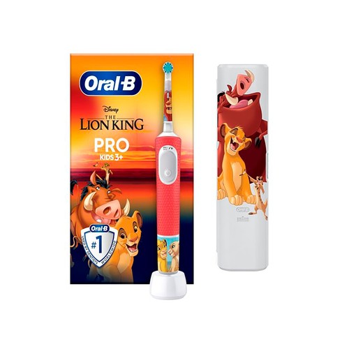 Oral-B PRO Kids + Cepillo Dental Eléctrico Infantil Rey León.