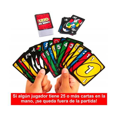 Juego de cartas UNO Show"Em No Mercy, +7 años, MATTEL.