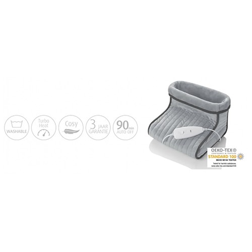 Calientapies MEDISANA FWS, potencia max: 100W, 3 posiciones, termostato de seguridad, 30×30×23 cm.