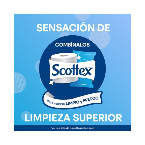 SCOTTEX Dermo cuidado  Papel higiénico pH neutro 6 rollos.