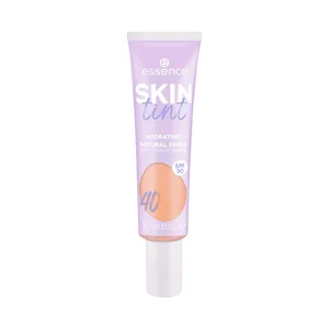 ESSENCE Skin tint tono 40 Tinte para piel hidratante, cobertura ligera a media y FPS 30.