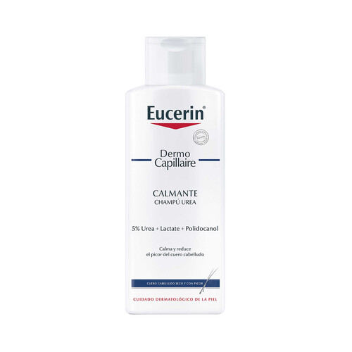Champú con 5% Urea , para cabello seco y con picor EUCERIN Dermo capillaire 250 ml.