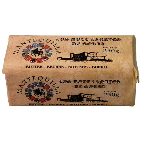 LOS DOCE LINAJES DE SORIA Rulo de mantequilla sin sal LOS DOCE LINAJES DE SORIA 250 g.