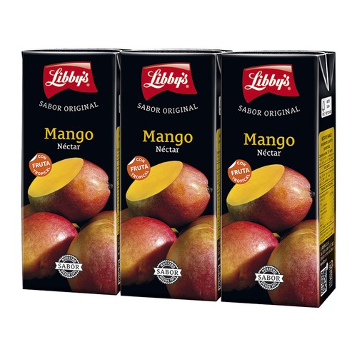 Néctar de mango LIBBY'S brick de 3 uds x 20 cl.