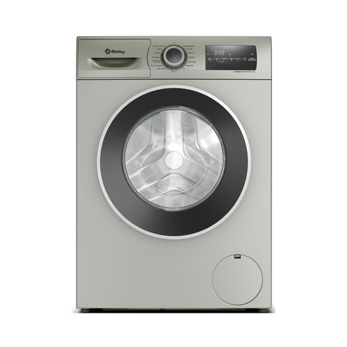 Lavadora BALAY 3TS382X, Clasificación energética: A, 1200RPM. H: 84,5cm, A:59,8cm, F: 59cm.  Acero mate antihuellas
