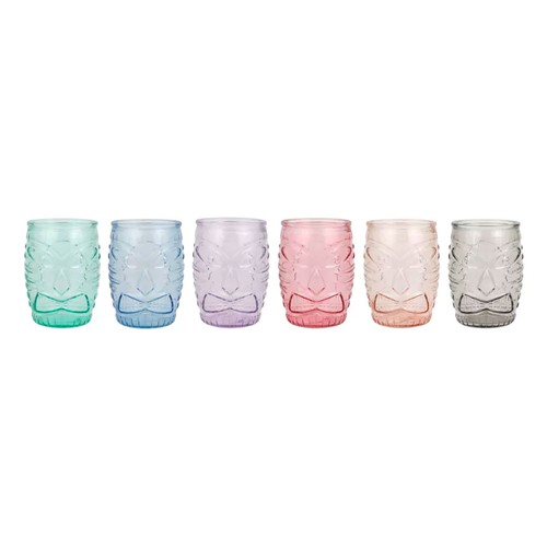 Vaso bajo tiki 500ml colores. LA MEDITERRANEA