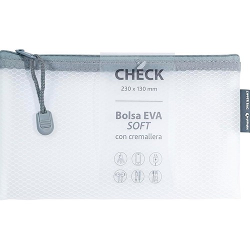 Bolsa zipper 230x130mm en colores mate surtidos GRAFOPLAS.