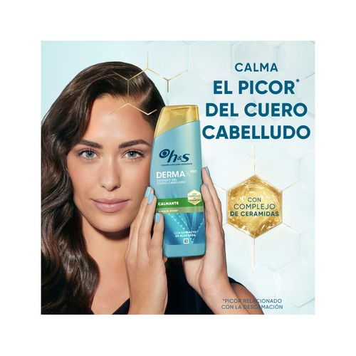 H&S Derma xpro Champú anticaspa calmante para cuero cabelludo seco y/o con picor 300 ml.