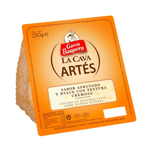 GARCÍA BAQUERO Queso mezcla curado GARCÍA BAQUERO LA CAVA ARTÉS 250 g.