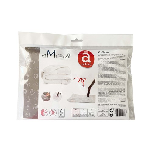 Bolsa aspiradora para hacer vacío 50x40 cm, ACTUEL.