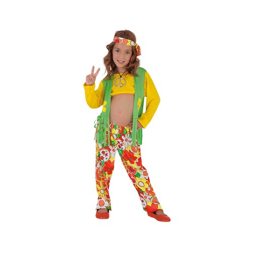 Disfraz Hippie Niña Infantil M 5-7 Años RUBIE"S