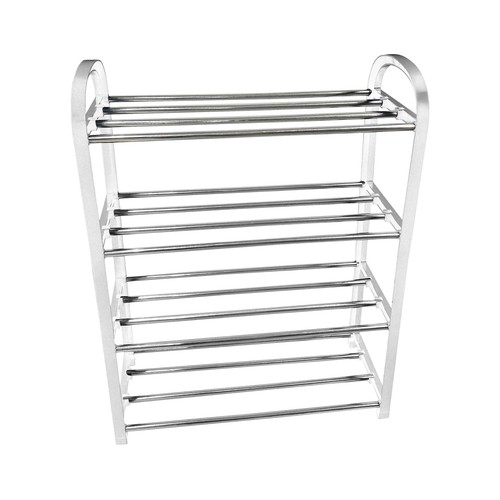 Estantería para zapatos con tubos de metal, 42x19x57 cm, PRODUCTO ECONÓMICO ALCAMPO.