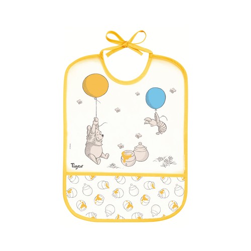Babero impermeable de PEVA con estampado de Winnie The Pooh, TIGEX.