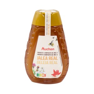 Imagen de PRODUCTO ALCAMPO Miel con jalea real, con sistema anti goteo 350 g.