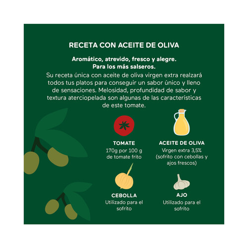 ORLANDO Tomate frito con aceite de oliva virgen extra ORLANDO brik de 3 uds x 212 g.