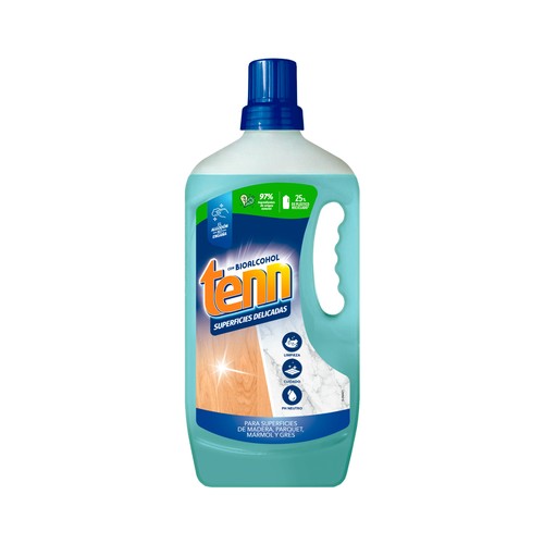 TENN Limpiahogar con bioalcohol y aloe vera, especial superficies delicadas 1,3 l.