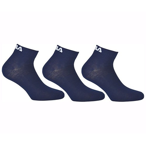 Pack 3 calcetines tobilleros FILA, color navy, talla 35/38