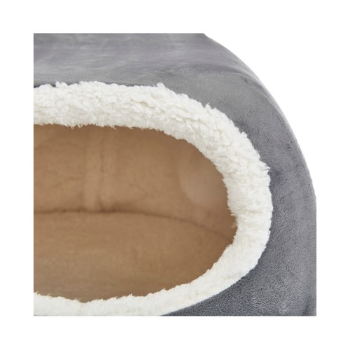 PRODUCTO ALCAMPO Cueva de 50 cm para gato, con forma de huevo.