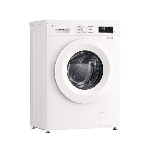 Lavadora LG F2X10S7NLH 7KG, color blanco, clasificación energética: A, 1200RPM, H: 85cm, A: 60cm, F: 44cm.
