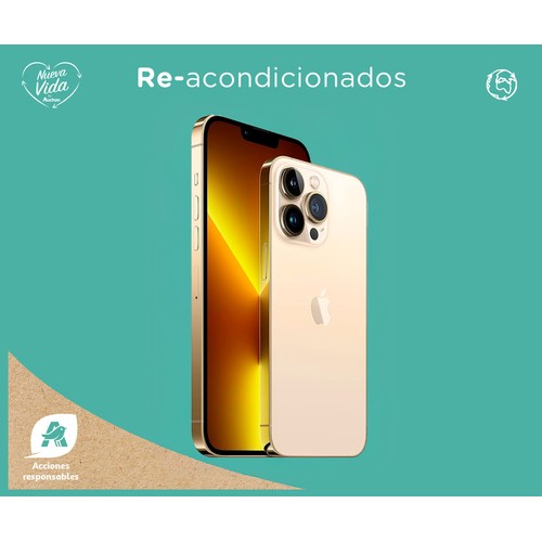 iPhone 13 Pro Reacondicionado grado B, 5G, 128GB, 6GB RAM, 15,49cm (6,1"), APPLE