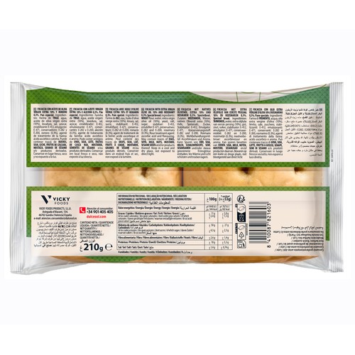 DULCESOL Focaccia con romero 4 uds. 210 g.