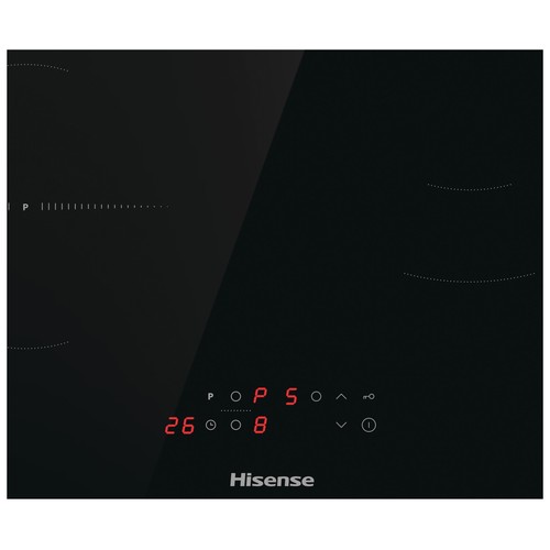 Placa de inducción HISENSE HI6311BSCE, 3 zonas de cocción, 7200W, control táctil, A: 59cm.