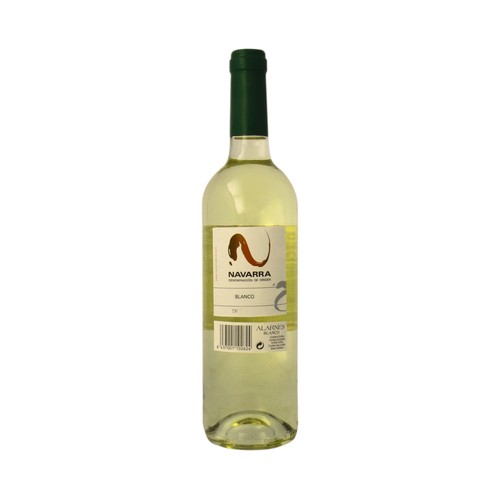 ALARNES  Vino blanco con D.O. Navarra ALARNES botella de 75 cl.