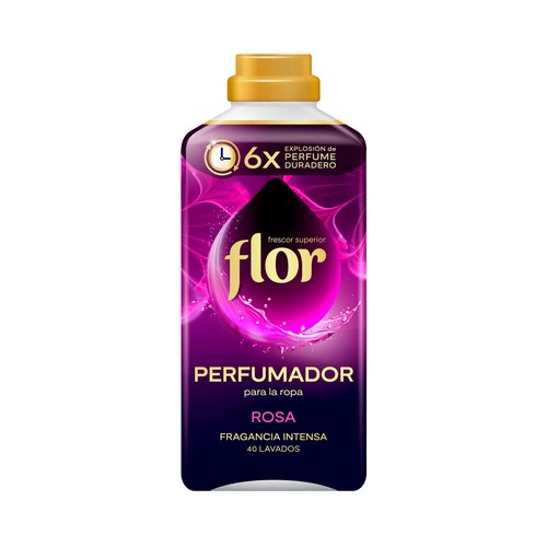 FLOR Perfumador para la ropa Rosas, fragancia intensa 40 lavados, 720ml