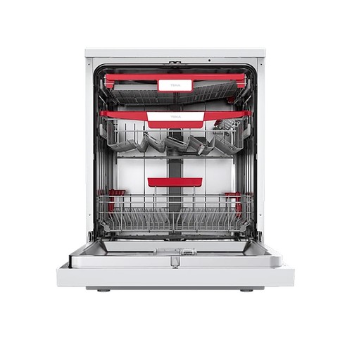 Lavavajillas TEKA DFS 76860 WH color blanco, capacidad: 14 servicios, clasificación energética: B, H: 84,5cm, A: 59,8cm, F: 60cm.