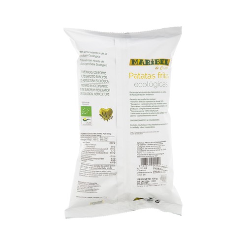 MARIBEL DEL CASTILLO Patatas fritas ecológicas elaboradas con AOVE 130 g.