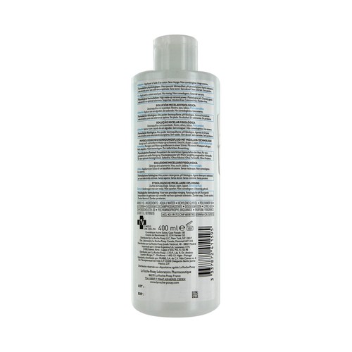LA ROCHE POSAY Desmaquillante en solución fisiológica micellar para rostro, ojos y labios , LA ROCHE POSAY 400 ml.