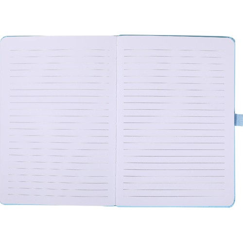 Cuaderno A5 de hojas rayadas, 96 hojas, color azul, ALCAMPO.