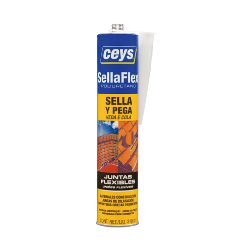 Masilla poliuretano 310ml color marron, CEYS.