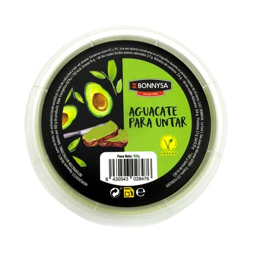 BONNYSA Aguacate para untar 150 g.