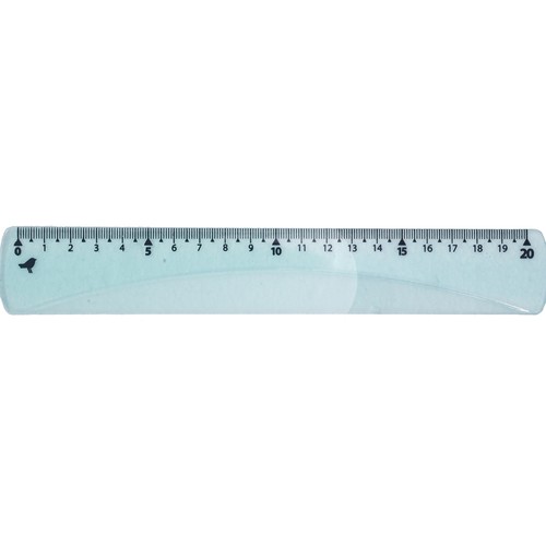Regla 20 cm, irrompible en 2 colores, ALCAMPO.
