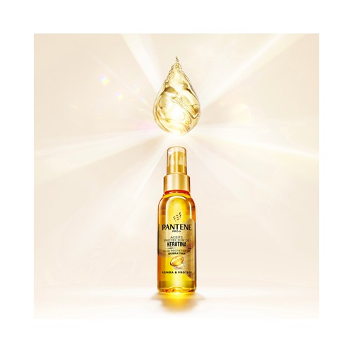 PANTENE Repara & protege Aceite capilar protector de Keratina, con vitamina E 100 ml.