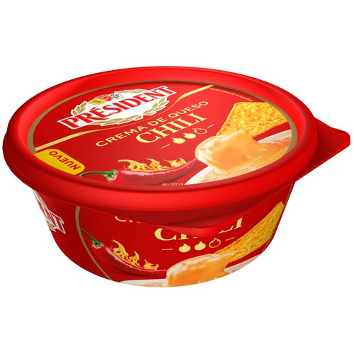 PRÉSIDENT Crema de queso con chili picante 125 g.