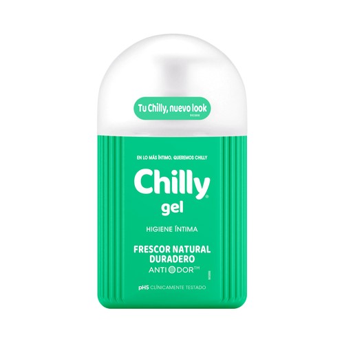 CHILLY Gel de higiene íntima con pH5 y fórmula fresca antilolor CHILLY 250 ml.