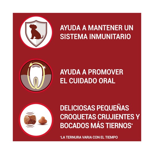 PURINA ONE Comida para perros adultos de raza pequeña a base de buey y arroz PURINA ONE MINI 1,5 kg.