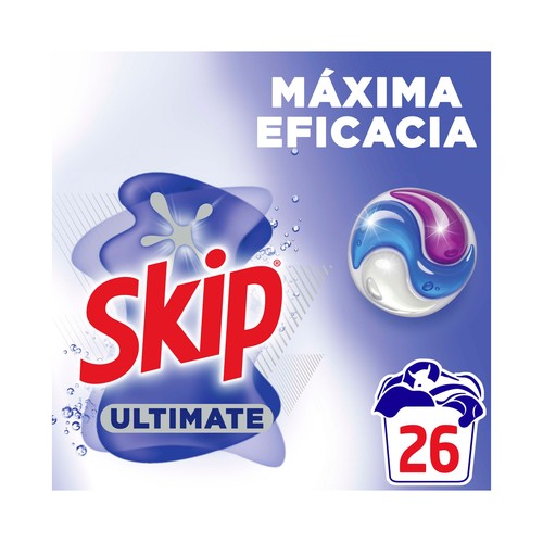 SKIP Ultimate Detergente en cápsulas máxima eficacia 22 lav.