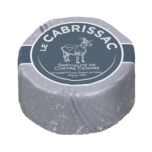 LE CABRISSAC Queso de cabra con ceniza LE CABRISSAC 150 g.