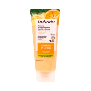 BABARIA Nutri & repair Bálsamo acondicionador nutritivo express, para cabellos secos o dañados 200 ml.