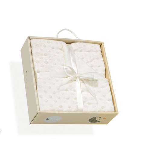 Manta burbuja de 80x10 cm,  beige, INTERBABY.