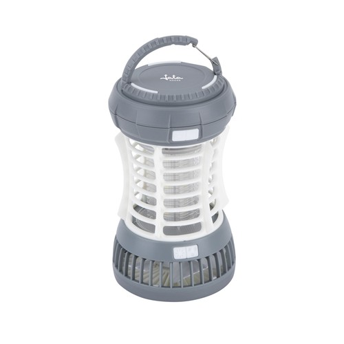 Lampara antimosquitos 5 en 1, linterna, ventilador, luz de emergencia, área de acción 60 m², Carga USB, JATA MOST3532.