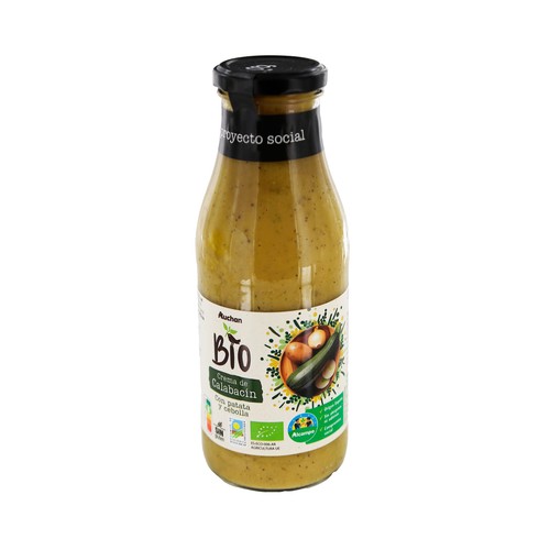 Crema de calabacín ecológica ALCAMPO PRODUCCIÓN CONTROLADA ECOLÓGICO 500 ml.
