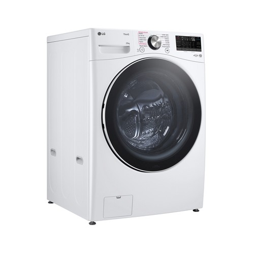Lavadora LG F0P3CYV2W 20KG, clasificación energética: B, 1000RPM, H: 99cm, A: 70cm, F: 83cm.