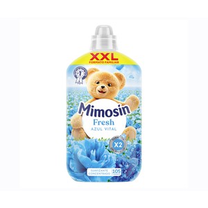 MIMOSÍN Azul vital Suavizante concentrado con potenciadores de la fragancia 1785 ml, 105 lavados.